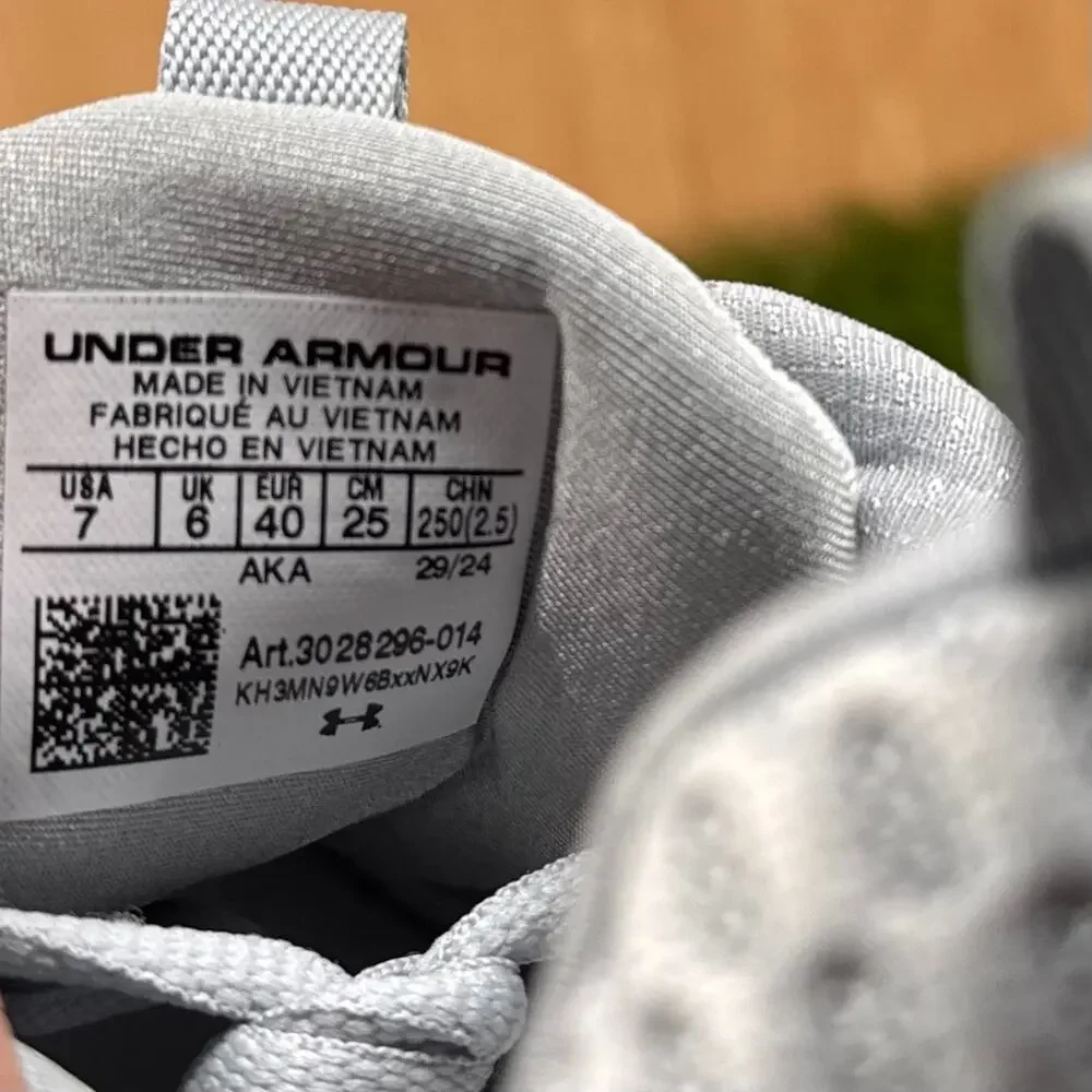 Under Armour Project Rock BSR 5 Halo Grey Training Shoes 3028296-014 Mens Size 7